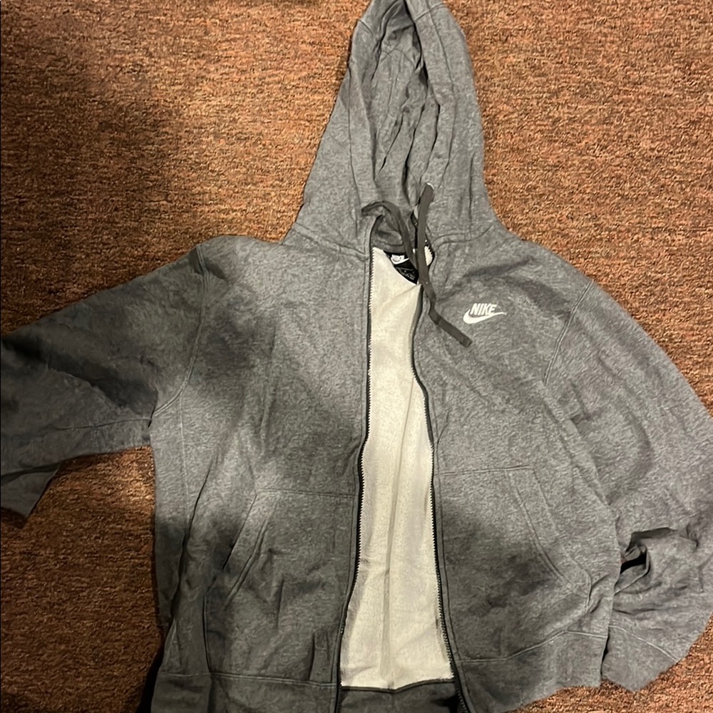 Nike Charcoal Full-Zip Hoodie